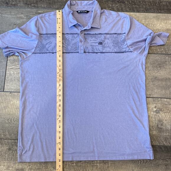 Travis Mathew Men's Make Camp Golf Polo Blueish Purple Size XXL - Picture 6 of 10